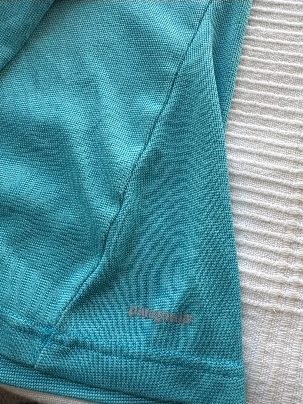 Patagonia Teal Half-Zip Long Sleeve Top - Picture 4 of 5